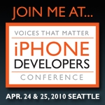 Join Me at Voices that Matter: iPhone Developers Conference