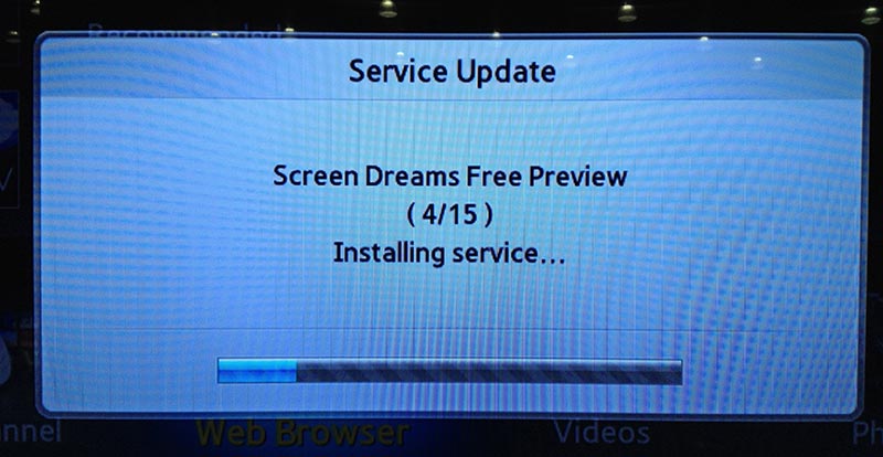 One of the many TVs that updated firmware using my phone's connection