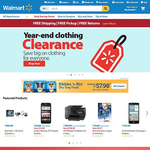 Walmart.com Homepage