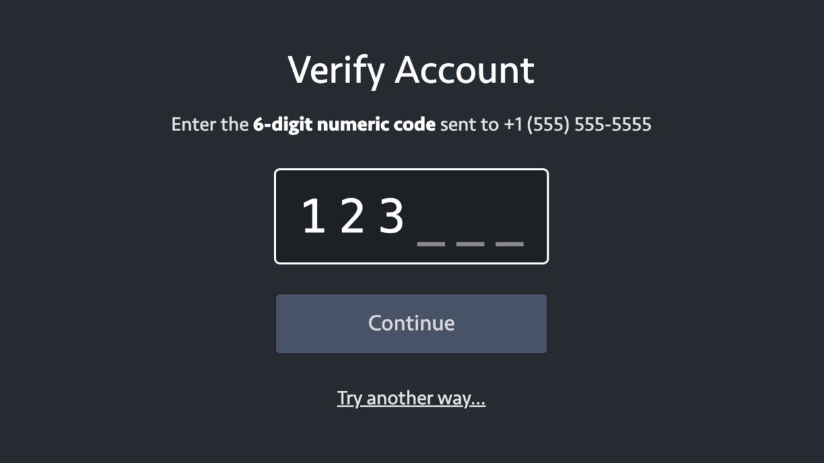 Simple One-Time Passcode Inputs