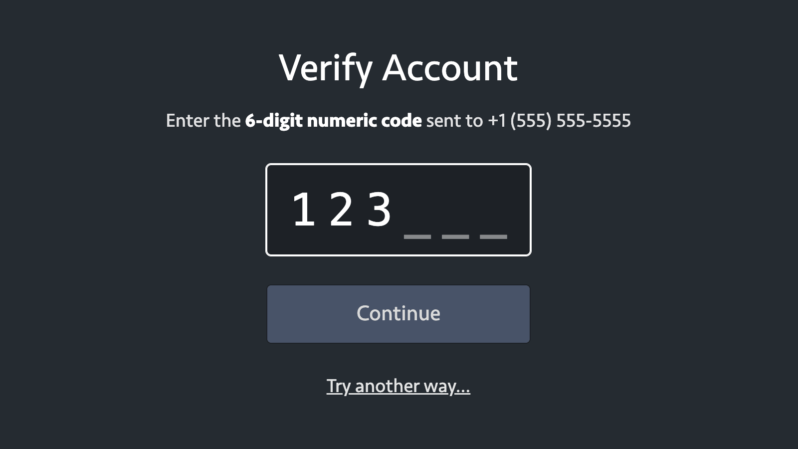 Simple One-Time Passcode Inputs